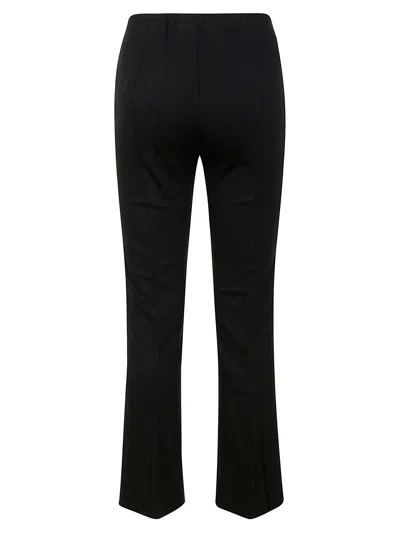 Liviana Conti Flared Cropped Trousers In Nero