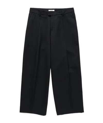 1989 Studio Pleated Chino Trousers With Back Pockets In Dark Blue