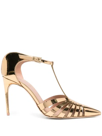 Malone Souliers Jennifer 90 Sandals In Gold