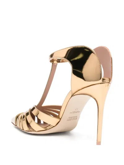 Malone Souliers Jennifer 90 Sandals In Gold