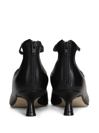Anna F 50mm Leather Pumps In 黑色