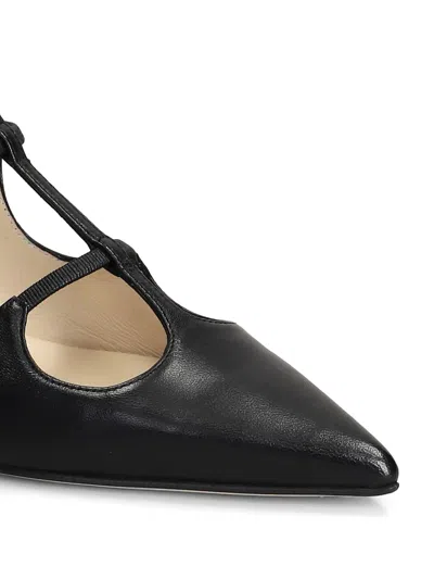 Anna F 50mm Leather Pumps In 黑色