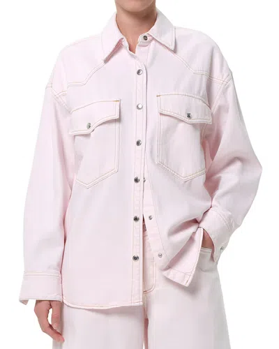 Agolde Lotta Western Shirt In Cosmos