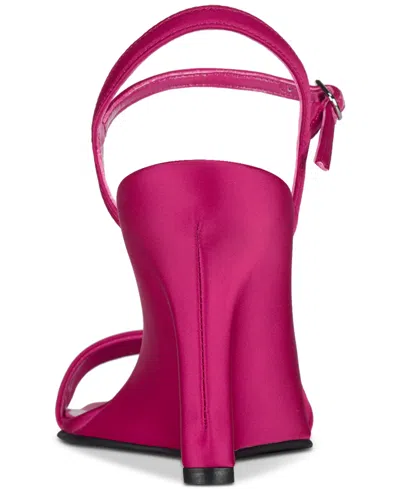 Jeffrey Campbell Women's Kassandra Wedge Sandals In Fuschia Satin