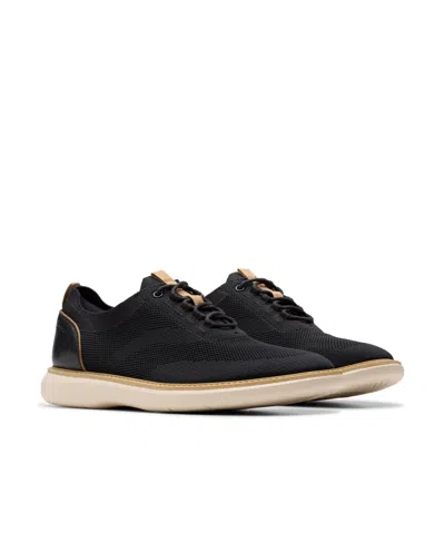 Clarks Brantin Knit In Black Textile In Black