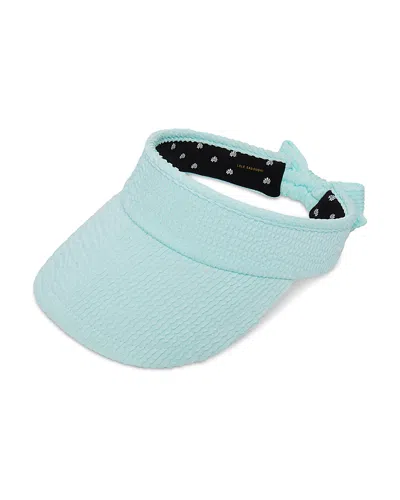 Lele Sadoughi Swimmer Bow Tie Visor In Sea Blue