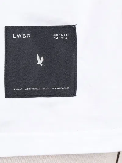 Low Brand B134 Basic T-shirt In White Cotton In White