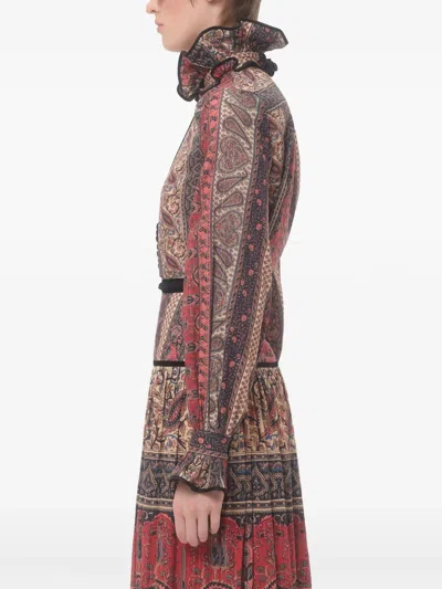 Valentino Paisley Print Shirt In Multicolor.