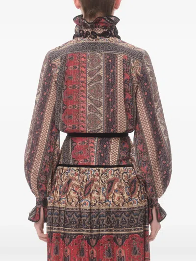 Valentino Paisley Print Shirt In Multicolor.