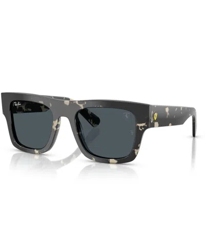 Ray Ban Sunglasses Unisex Rb2217m Scuderia Ferrari Collection - Grey Havana Frame Grey Lenses 53-21 In Gray Havana