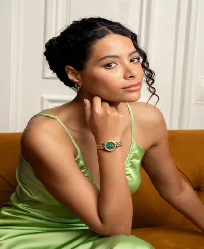 Olivia Burton Women's Honeycomb Ultra Slim Gold Tone Bracelet Watch, 28mm