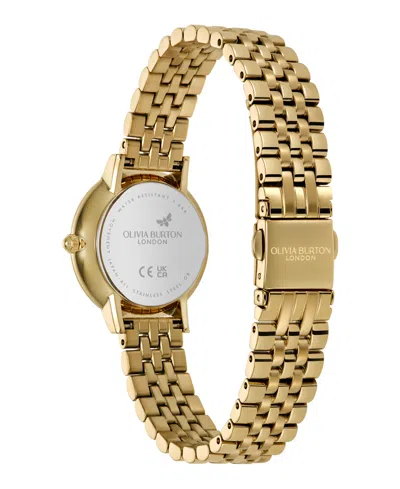Olivia Burton Women's Honeycomb Ultra Slim Gold Tone Bracelet Watch, 28mm