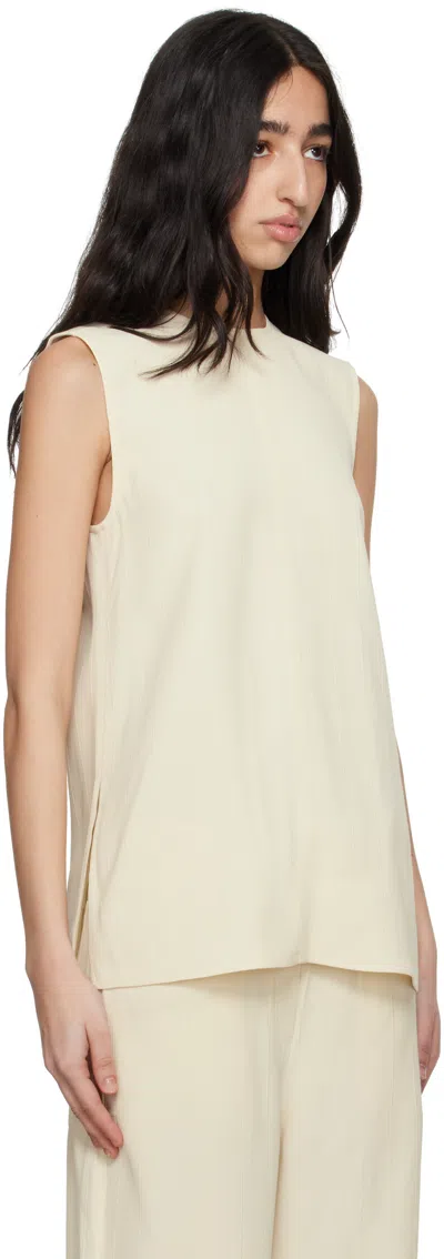 Totême Toteme Main Sleeveless Top In Ecru 116