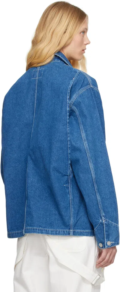 Carhartt Michigan Coat In Blue Stone Washed