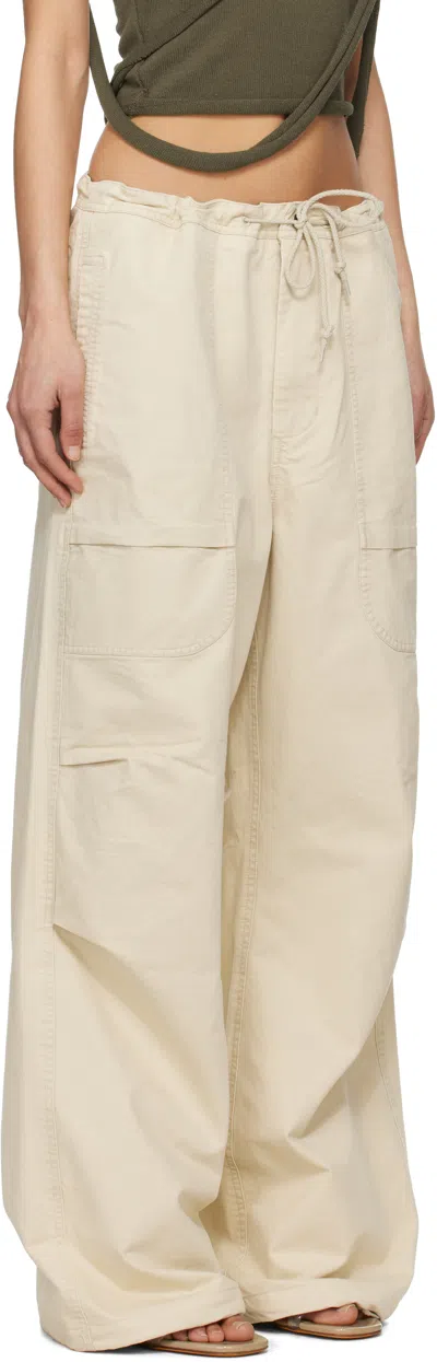 Entire Studios Off-white Barren Cargo Trousers In Offwhite