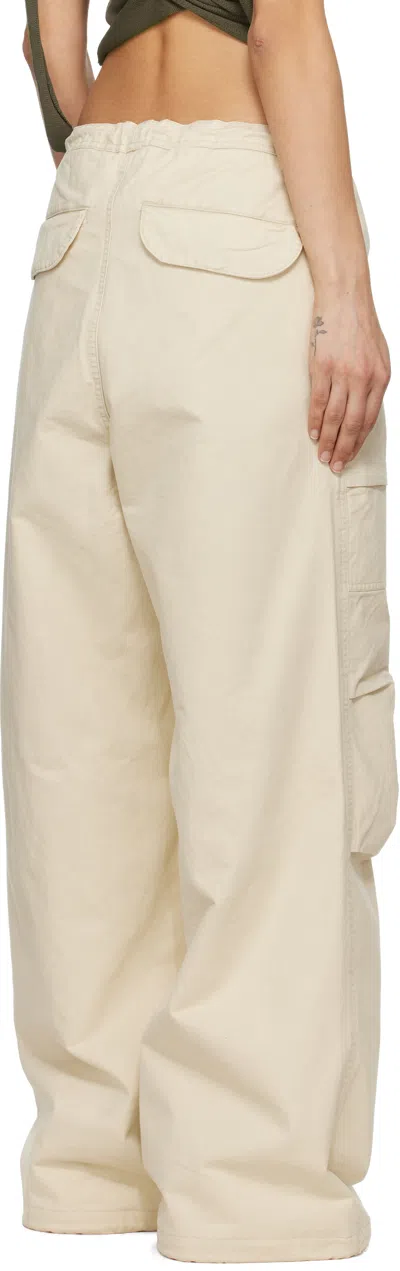 Entire Studios Off-white Barren Cargo Trousers In Offwhite