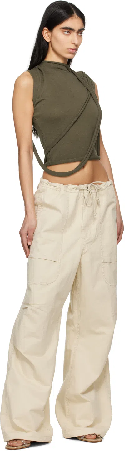 Entire Studios Off-white Barren Cargo Trousers In Offwhite