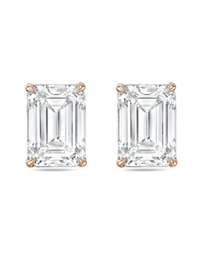 Diana M Lab Grown Diamonds Diana M. 14k Rose Gold 5.00 Ct. Tw. Lab-grown Diamond Earrings