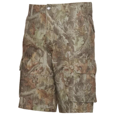 Csg Mens  Essential Cargo Shorts In Reak Tree/camo