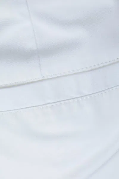 Fabiana Filippi High Waist Pleated Shorts With Back Pockets In White