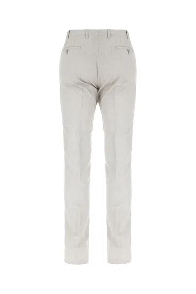 Corneliani Grey Wool Blend Pants In Gray