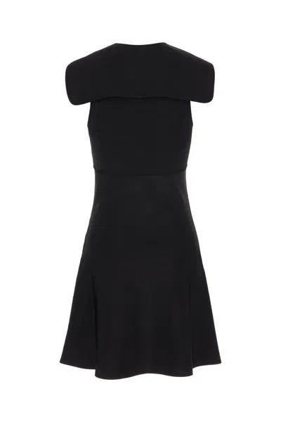 Givenchy Stretch Viscose Blend Dress With Flared Hem In Black