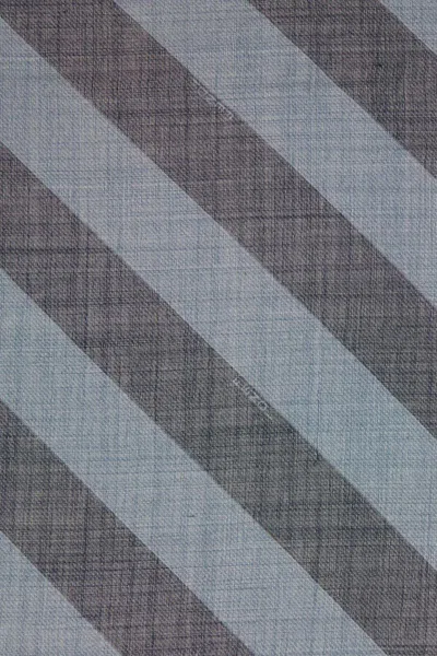 Fendi Men Embroidered Wool And Linen Scarf In Myrtle Blue