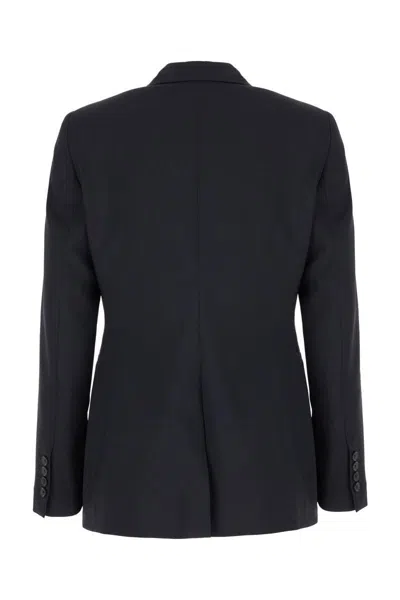 Pt Torino Stretch Wool Double-breasted Blazer In Navy