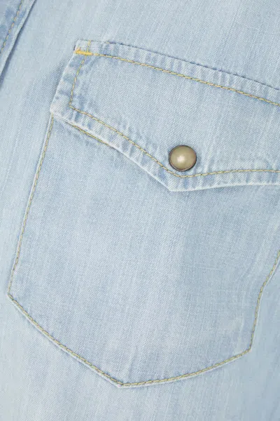 Jacob Cohen Denim Shirt With Button Cuffs And Collar In Blue
