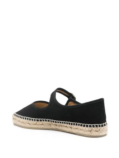 Castaã±er Castaner Classic Black Espadrille With Braided Jute Sole In Black