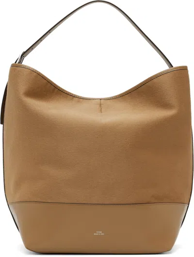 Totême Tan Belted Doublé Tote In Camel 033