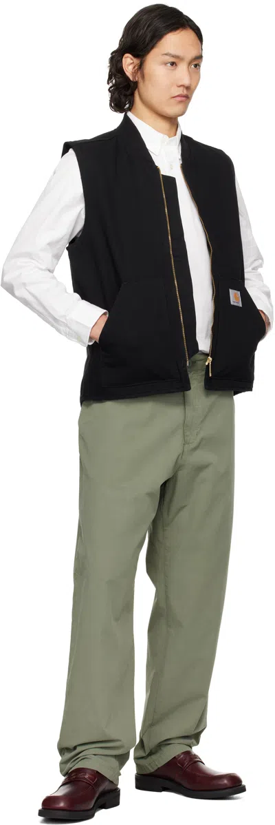 Carhartt Dearborn Canvas Classic Vest In 8902 Black