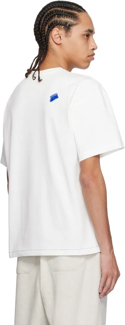 Ader Error White Blue Net Product. 49 T-shirt In Off White