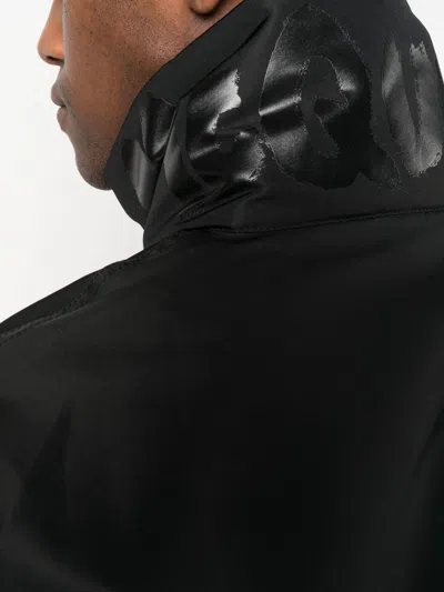 Alexander Mcqueen Alexander Mc Queen Logo Bomber Jacket In Black