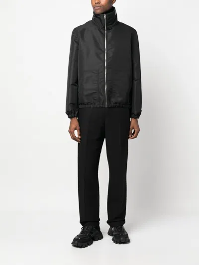 Alexander Mcqueen Alexander Mc Queen Logo Bomber Jacket In Black