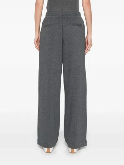 Brunello Cucinelli Drawstring Track Pants In Grey