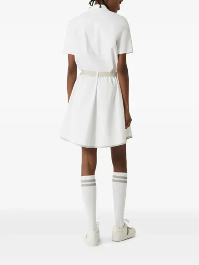 Brunello Cucinelli Couture Interlock Mini Dress In White