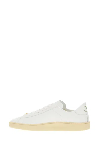 Valentino White Leather Vlogo Signature Sneakers In White