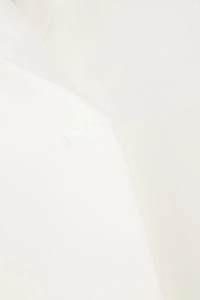 Sportmax Cotton Blazer With Long Sleeves And Notched Lapels In Optical White