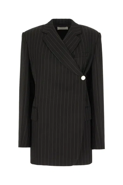 Sportmax Embroidered Viscose Blend Blazer In Black