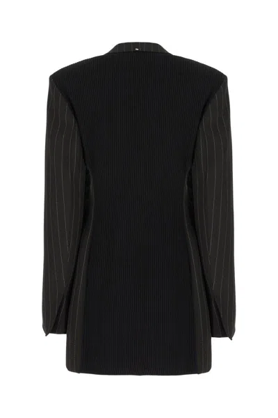 Sportmax Embroidered Viscose Blend Blazer In Black