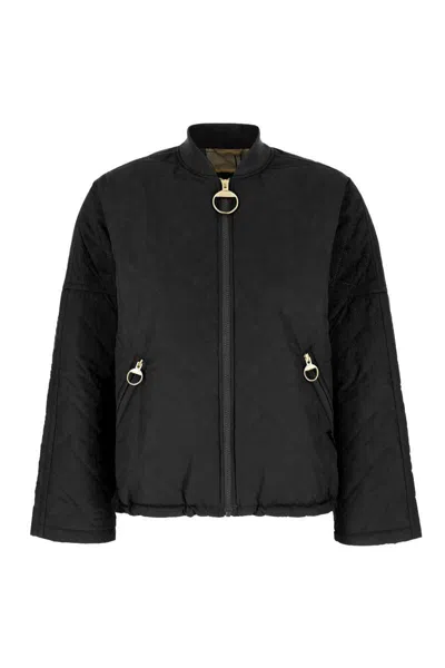 Barbour Black Polyester Emlyn Jacket In Black Ancient