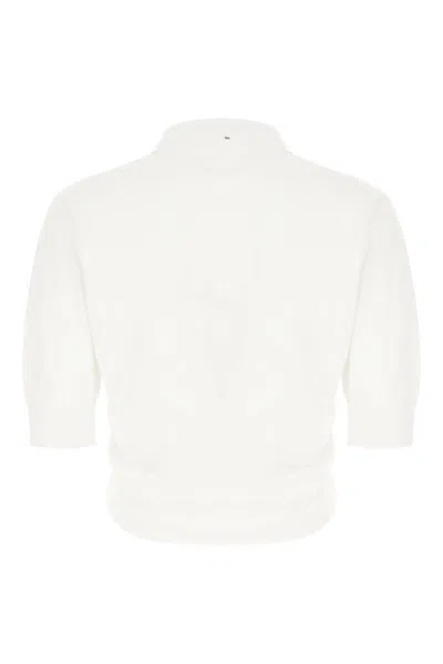 Sportmax White Shaker Polo In White