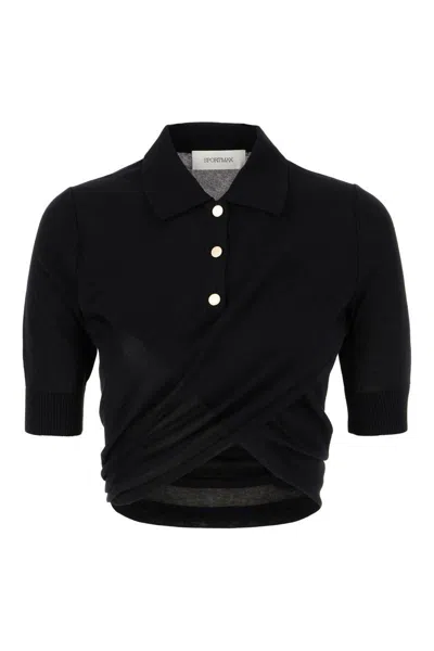 Sportmax Black Shaker Top In Black