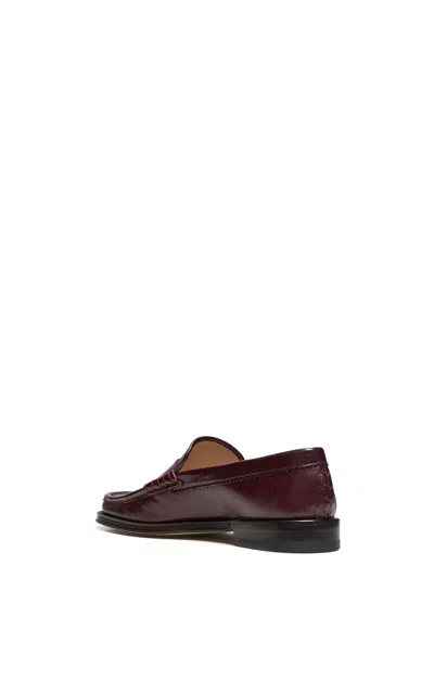 Gabriela Hearst Seren Leather Loafers In Bordeaux