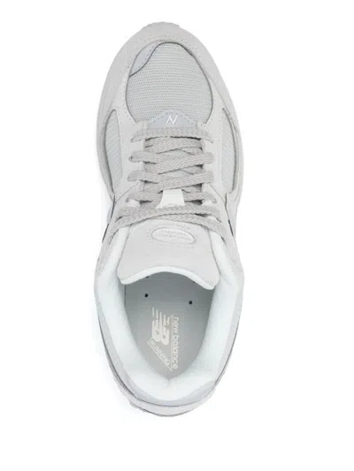 New Balance Light Grey Suede Sneaker With Reflective Details In Grey