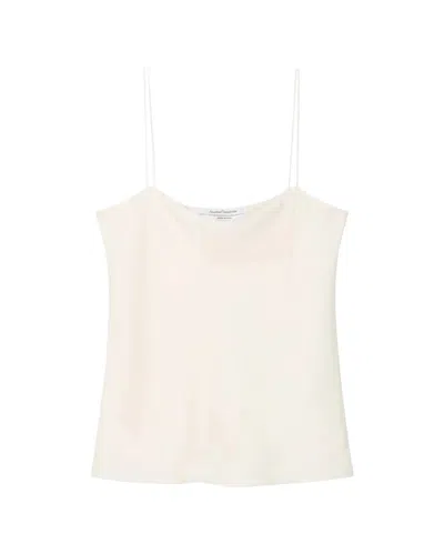 Another Tomorrow Silk Camisole Off White In Cream