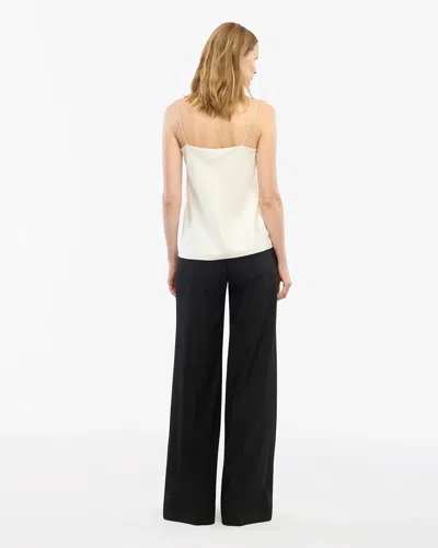 Another Tomorrow Silk Camisole Off White In Cream