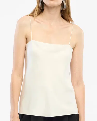 Another Tomorrow Silk Camisole Off White In Cream