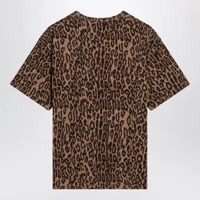 6397 Seamed Perfect Leopard-print T-shirt